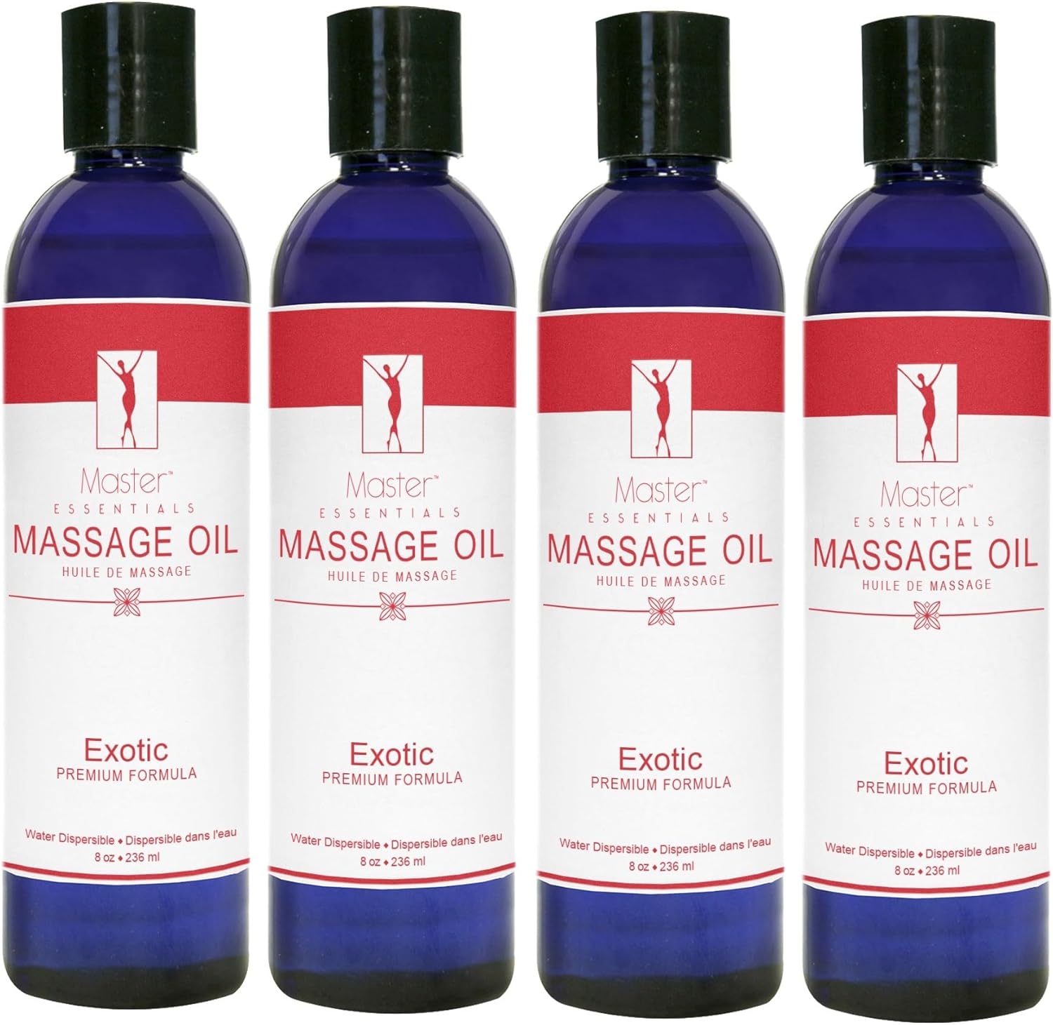 Master Massage SpaMaster Essentials Exotic Massage Oil, 8 oz. Pack of 4
