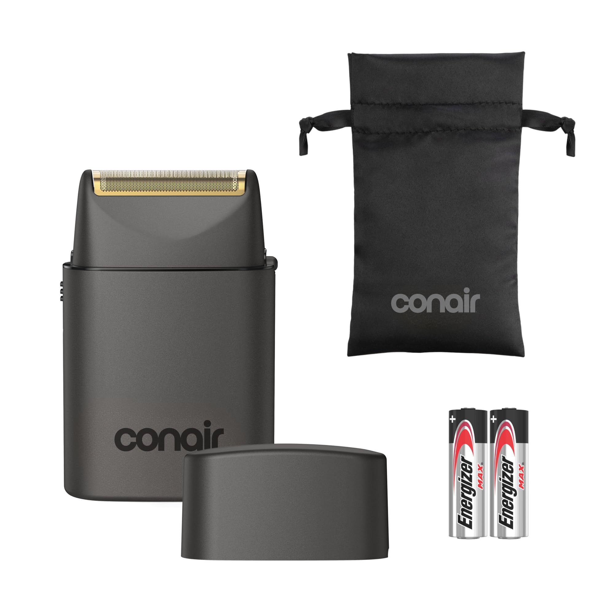 Conair Foil Shaver, All-Metal Body, Battery-Powered, Wet or Dry Use