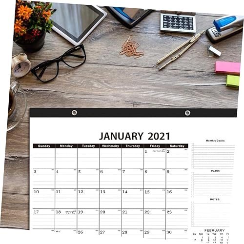 Miniatura 7 de MAGICLULU 2 Pcs 2021 Wall Calendar Hanging Planing Calendar 2021 Monthly Calendar Calendars Flip Calendar Door Pad Weekly Schedule Calendarios De