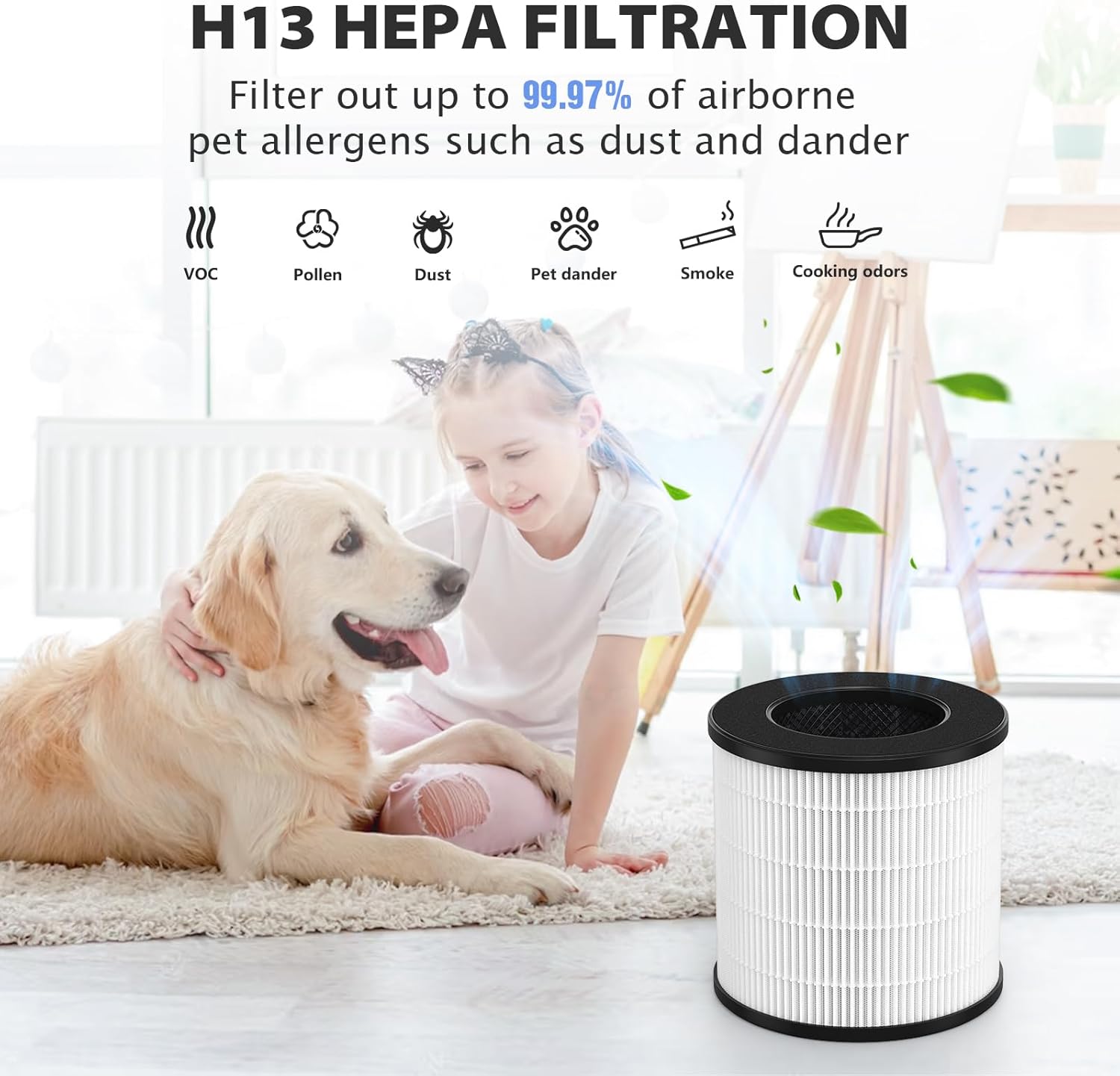 AC201B/PU-P05 Replacement Filter for FULMINARE PU-P05 Purifier also Compatible with Purivortex AC201B Purifier, 2-Pack - Image 5