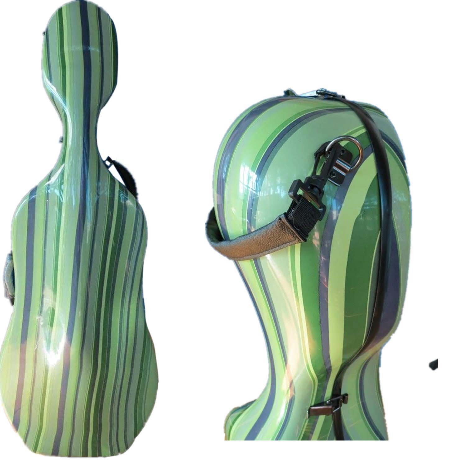 Buy 4/4 Size Hard Carbon Fiber Cello Case With Back Shoulder Straps