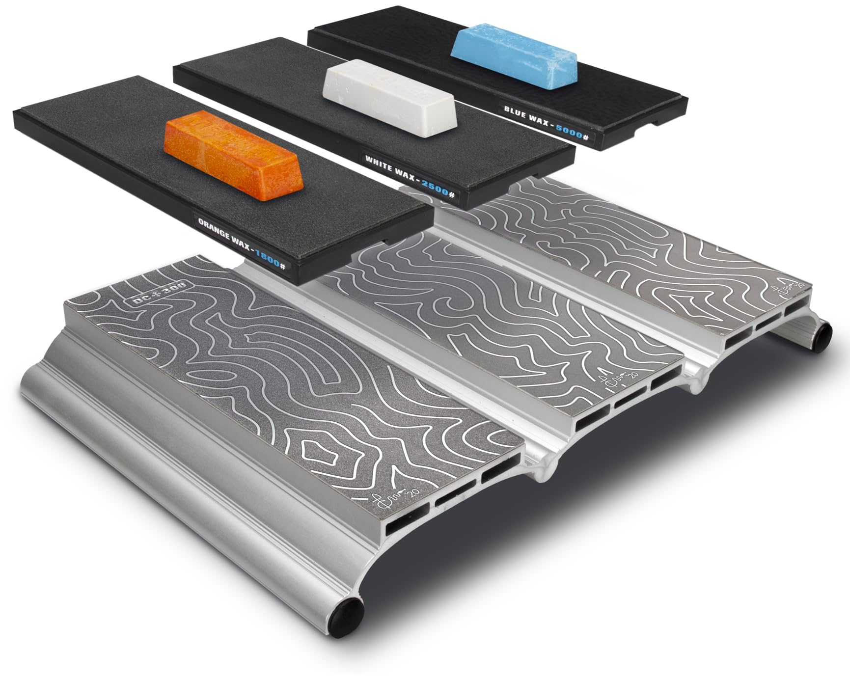 MPOWER 8x12 Triple Diamond Sharpening Stone Kit SBS – Precision Flat Machined Whetstone 300 600 1200 Grit, Leather Strops, Polishing Compounds, Lapping Fluid & Case for Chisels, Plane Irons & Knives