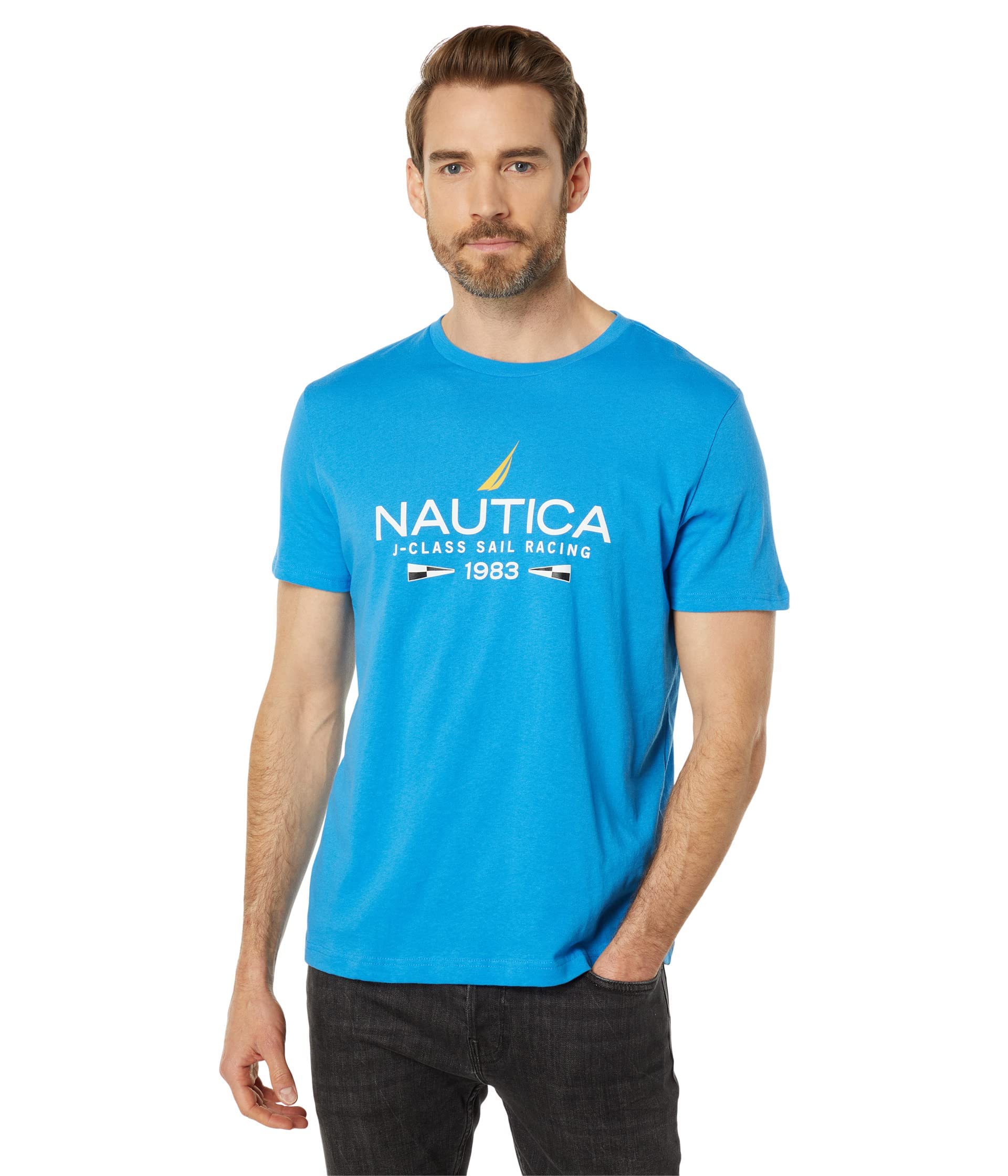 Nauticamens Nautica Sustainably Crafted Sailing Graphic T-shirt Nautica Sustainably Crafted Sailing Graphic T-Shirt