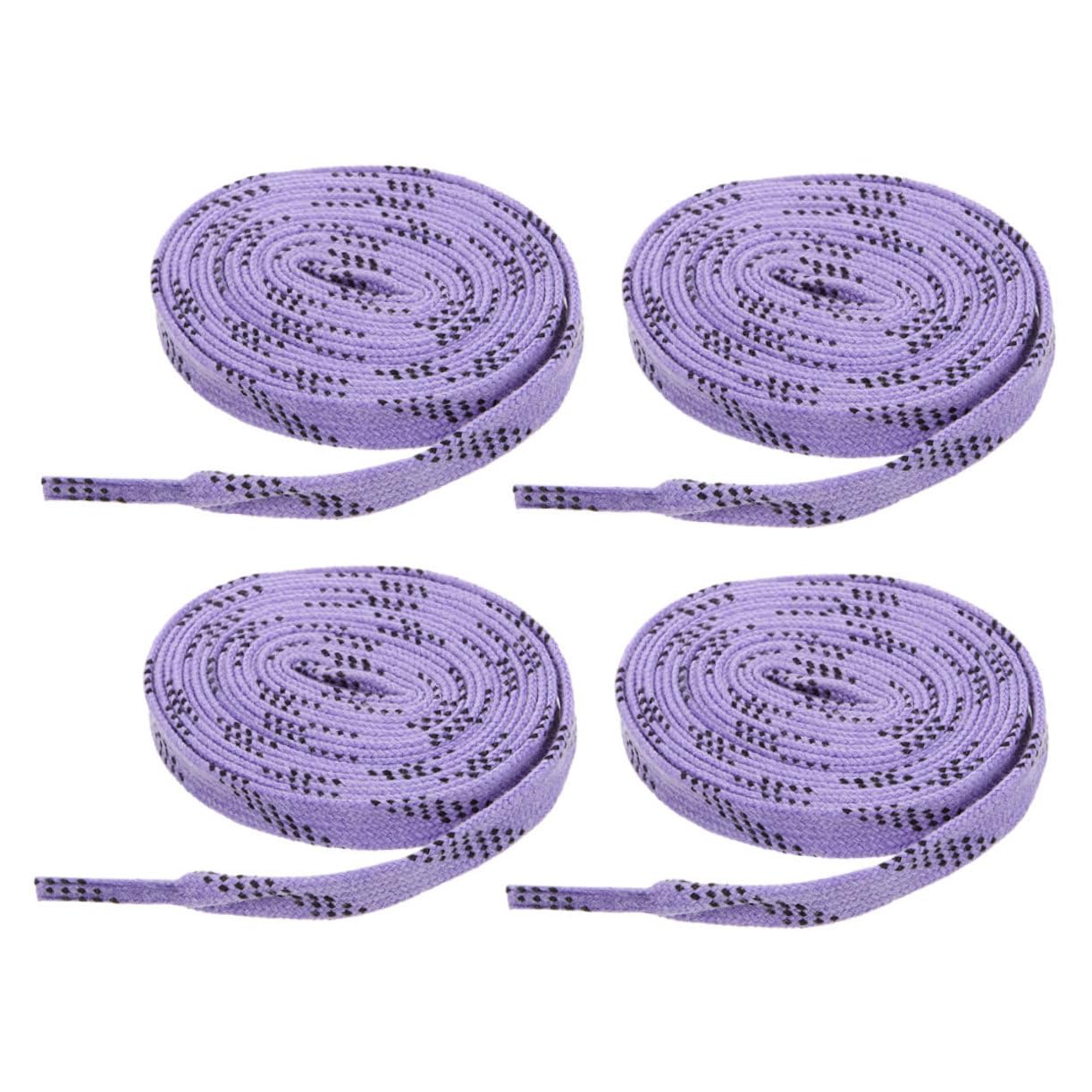 OSOLADY 2Pairs Stylish Waxed Hockey Skate Laces Durable Sports Shoelaces for Ice Skates Easy Installation Fashionable Design for Ice Hockey Roller Skating