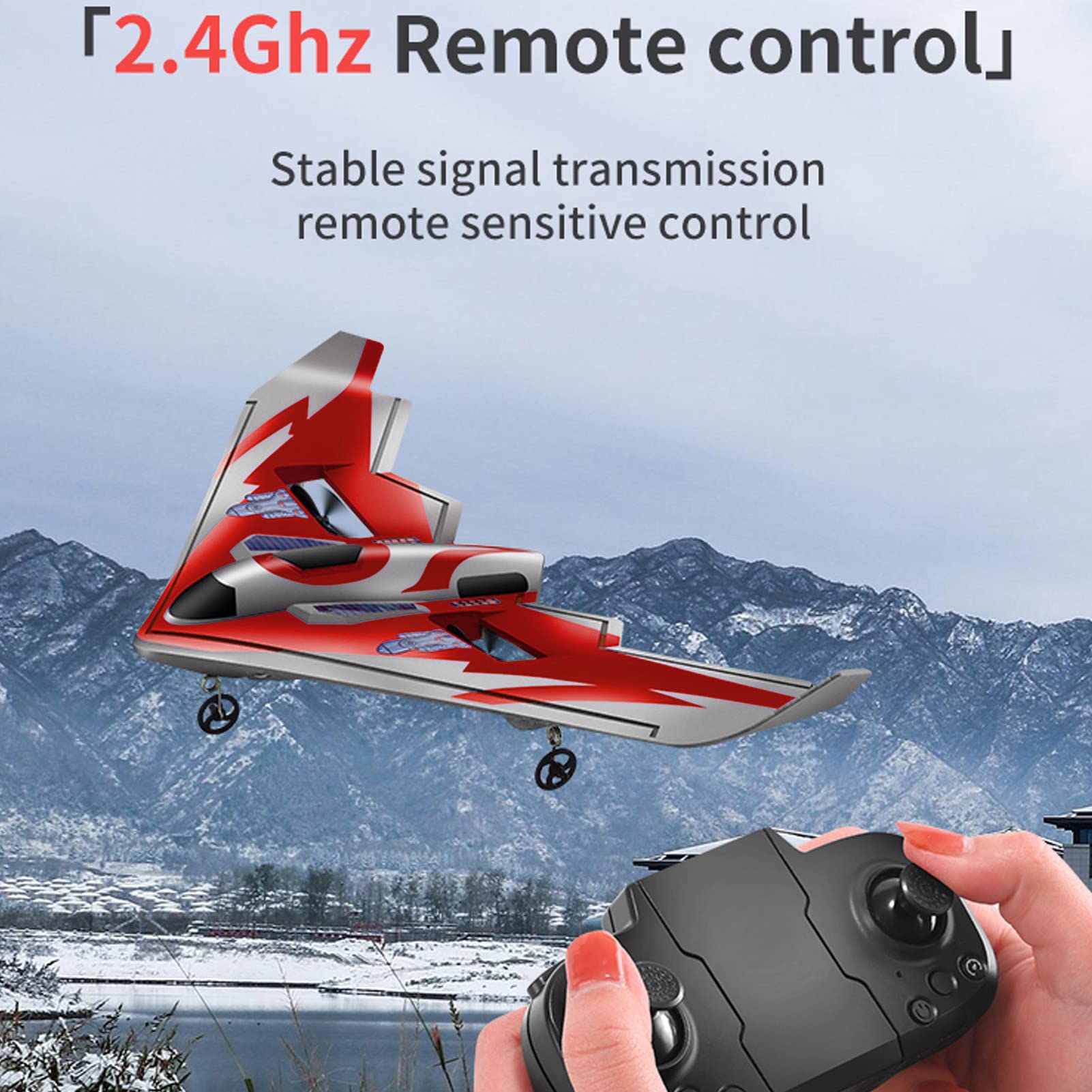 Volantexrc Avion Radiocommandé 2,4 GHz 4 CH RC Avion RTF Avec Systè