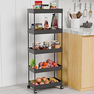 TEKCOOL Plastic Storage Rack for Bedroom/Shelf for Bedroom/Bathroom Storage Rack/Trolley for Kitchen Storage/Multipurpose Price In India
