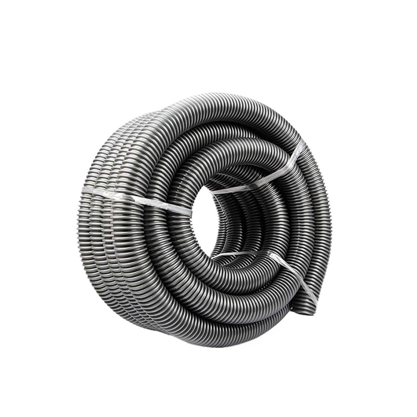 Vacuum Cleaner Thread Hose, Flexible EVA 35mm Inner 42mm Outer Replacement Bellows Pipe(Gray-10m (35mm))