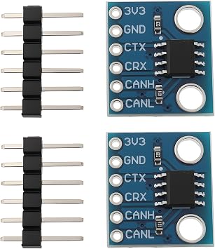 لوحة توصيل ECSiNG مكونة من قطعتين SN65HVD230 وحدة ناقل CAN متوافقة مع لوحة تحكم A-rduino، 3.3 فولت