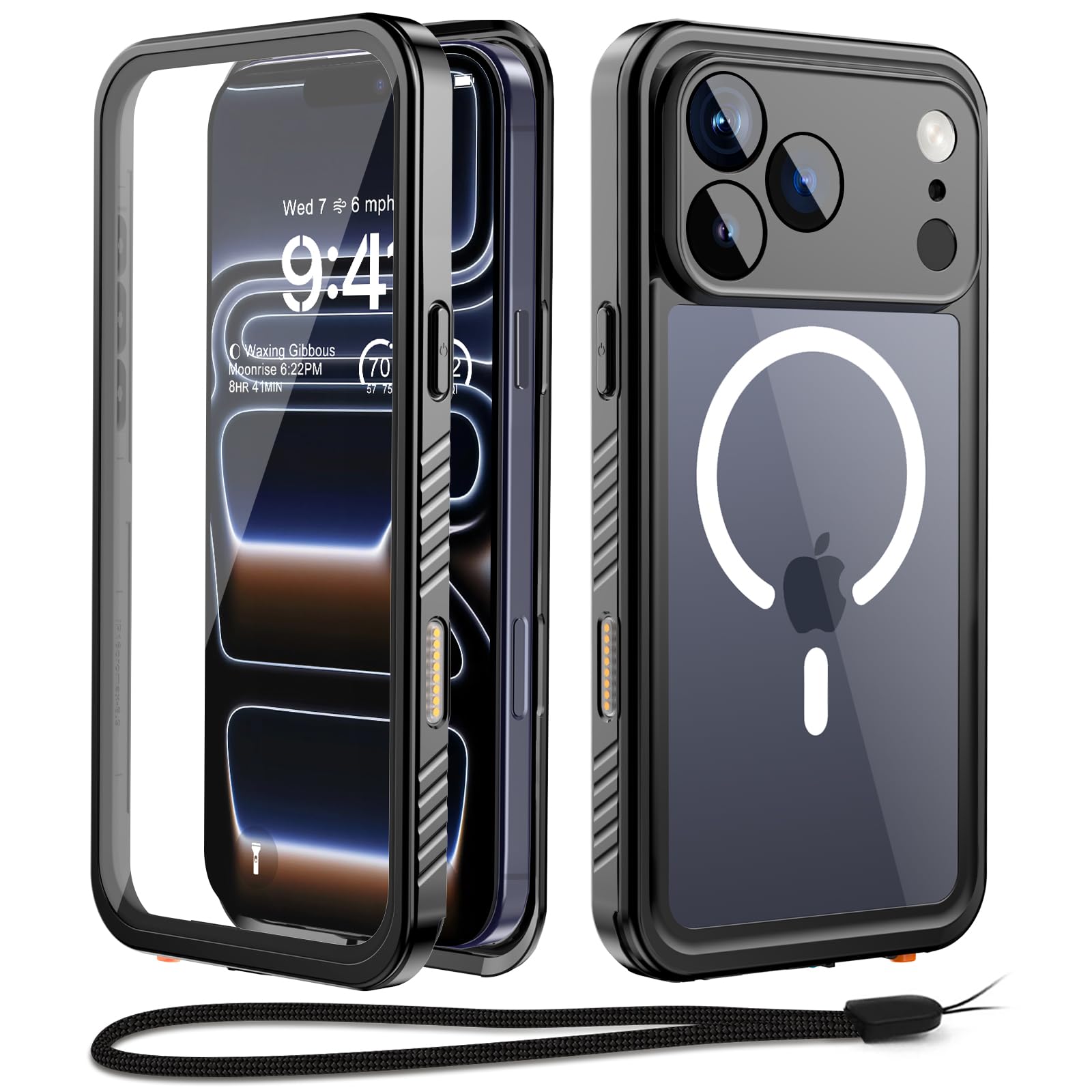 Coque étanche iPhone 17 Pro Beeasy luxe noir protection intégrale