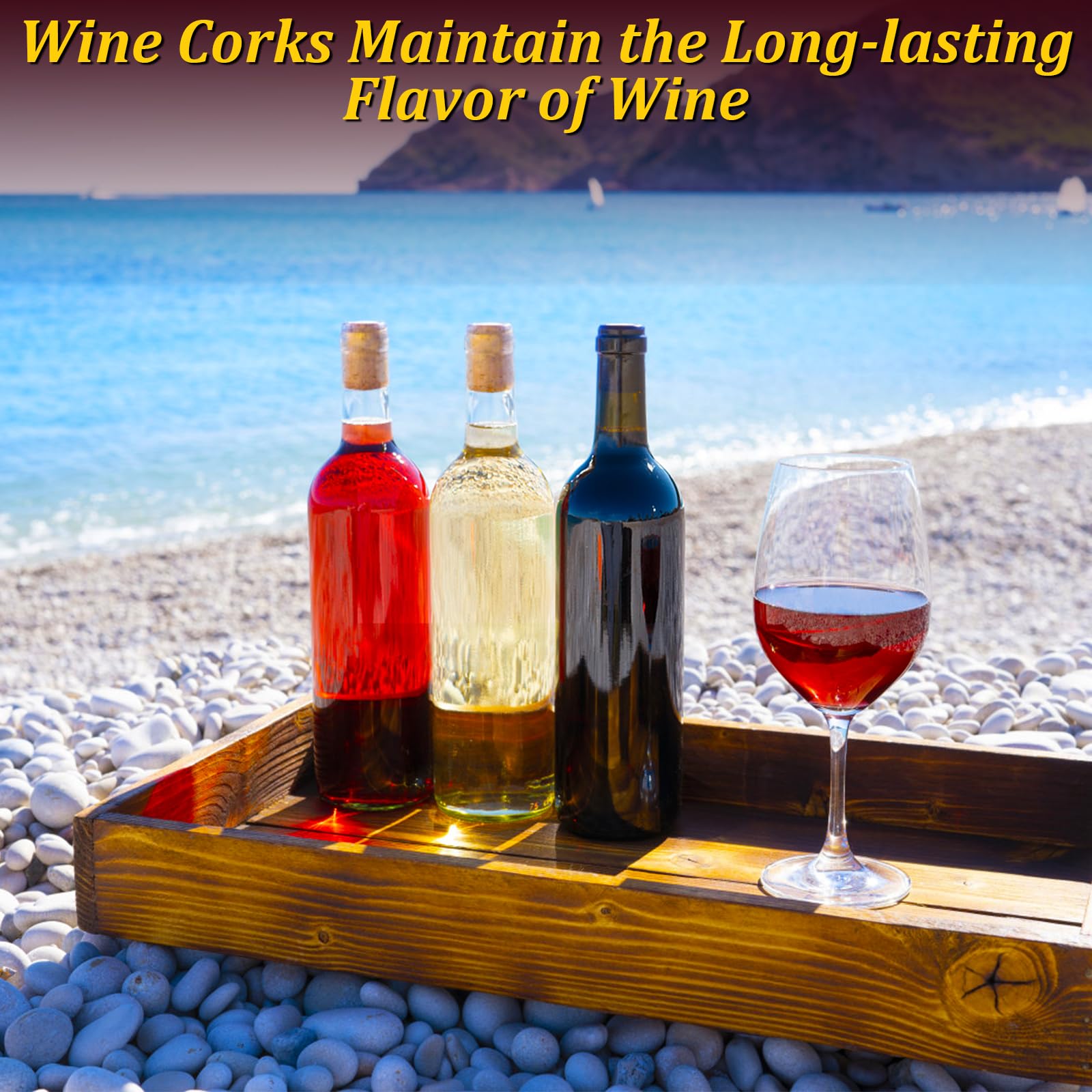 20 Piezas Tapones de Vino, Tapones de Corcho y Madera Suave Natural, Para Sellar Botellas de Vidrio
