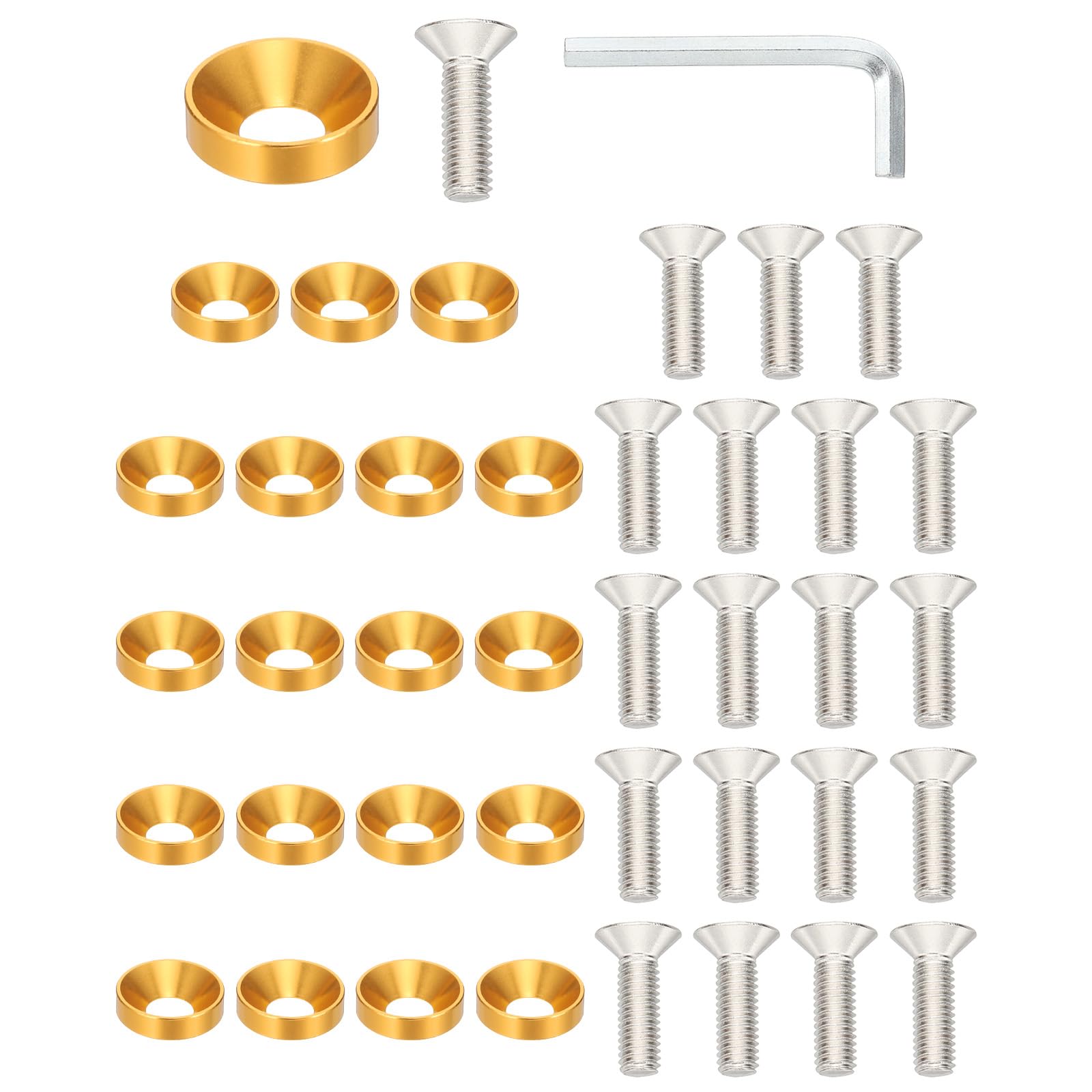 PATIKIL M6 Finish Countersunk Washer Kit