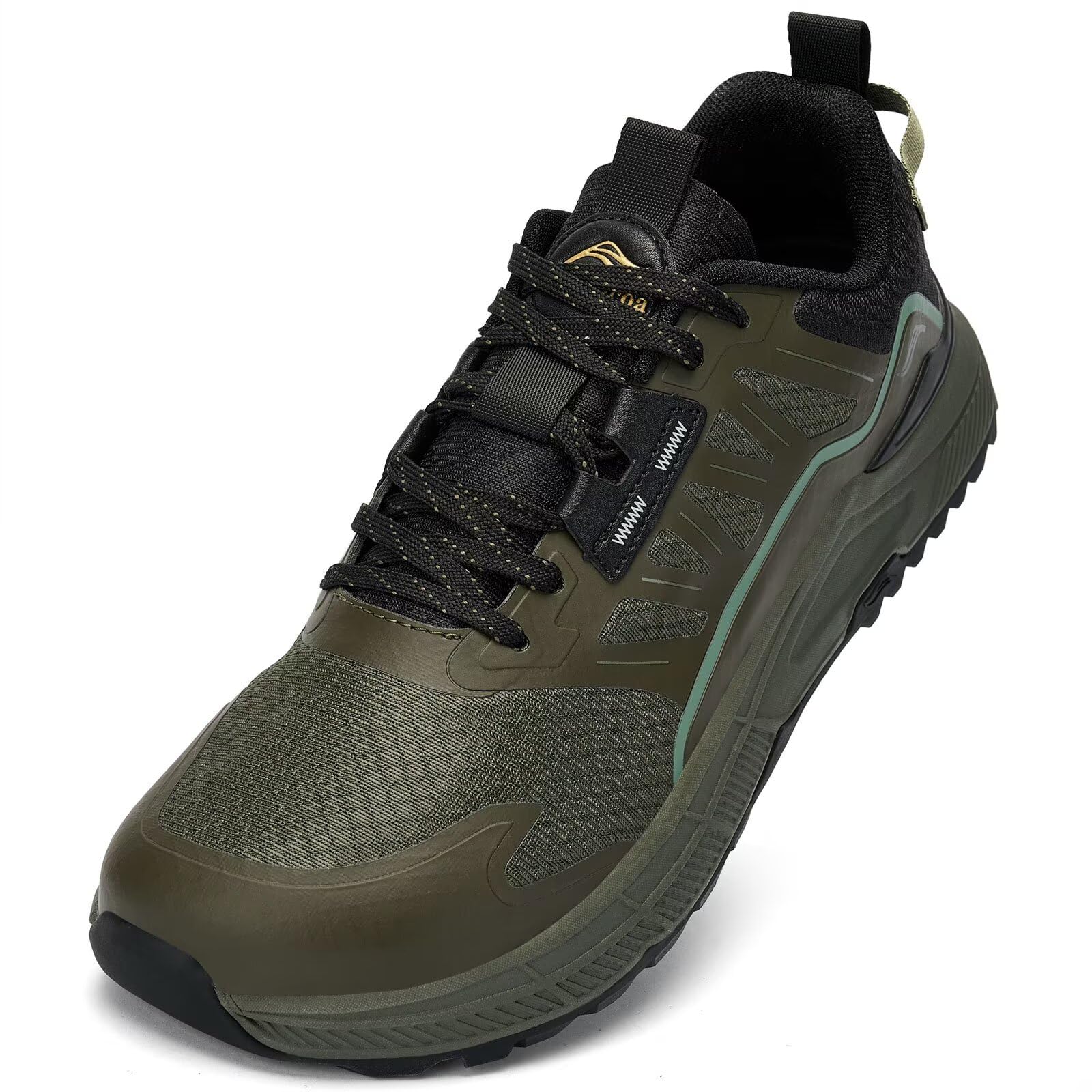 Lamincoa Wide Men's Sneakers Hiking Walking Lightweight Breathable Shoe Non-Slip Outdoor Sports Trail Running Tennis Sneaker