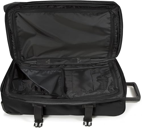 Eastpak Tranverz M Valise Moyenne 78L (67 x 35,5 x 30 cm), bagage à roulettes, valise légère et résistante avec double compartiment, poignée télescopique & serrure TSA - BLACK - 3