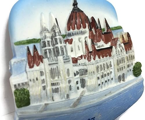 Miniatura 2 de WitnyStore Tiny The Parliament Budapest Hungría Europa Central Atracciones Turísticas Resina Refrigerador Imán Viajero Recuerdo Regalo Memento 3D