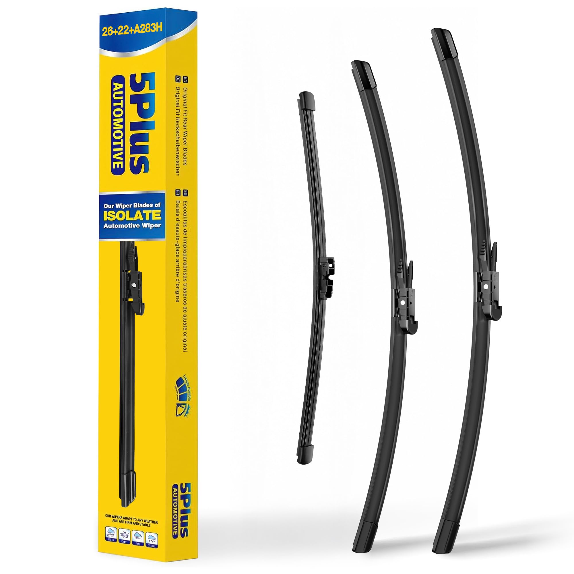 5 PLUS Custom-Fit Wipers fits 2011-2024 Ford Explorer Windshield Wipers