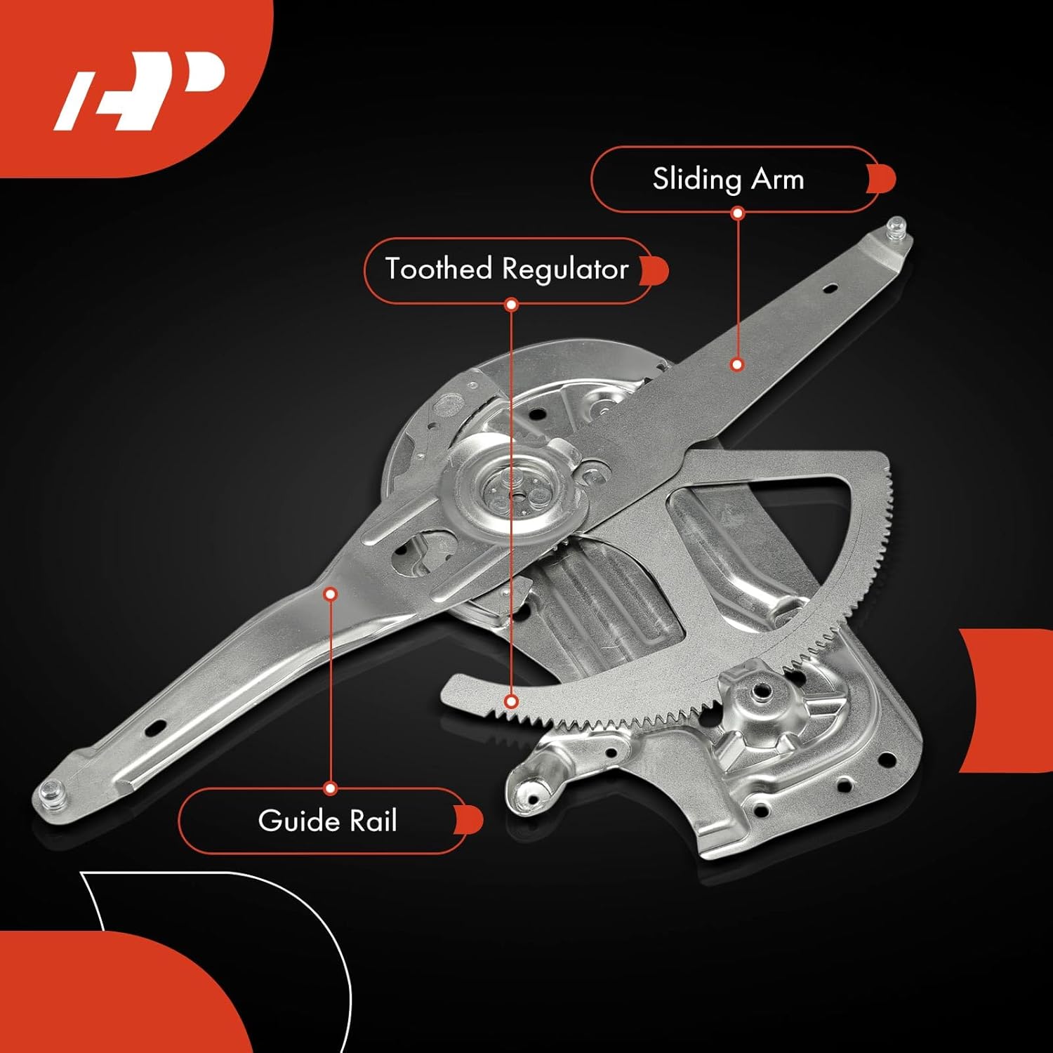 A-Premium Electric Power Window Regulator Without Motor Compatible with Volvo S60 2001-2009 Sedan, XC70 2003-2007 Wagon, V70 2001-2007 Wagon, Front Right Passenger Side