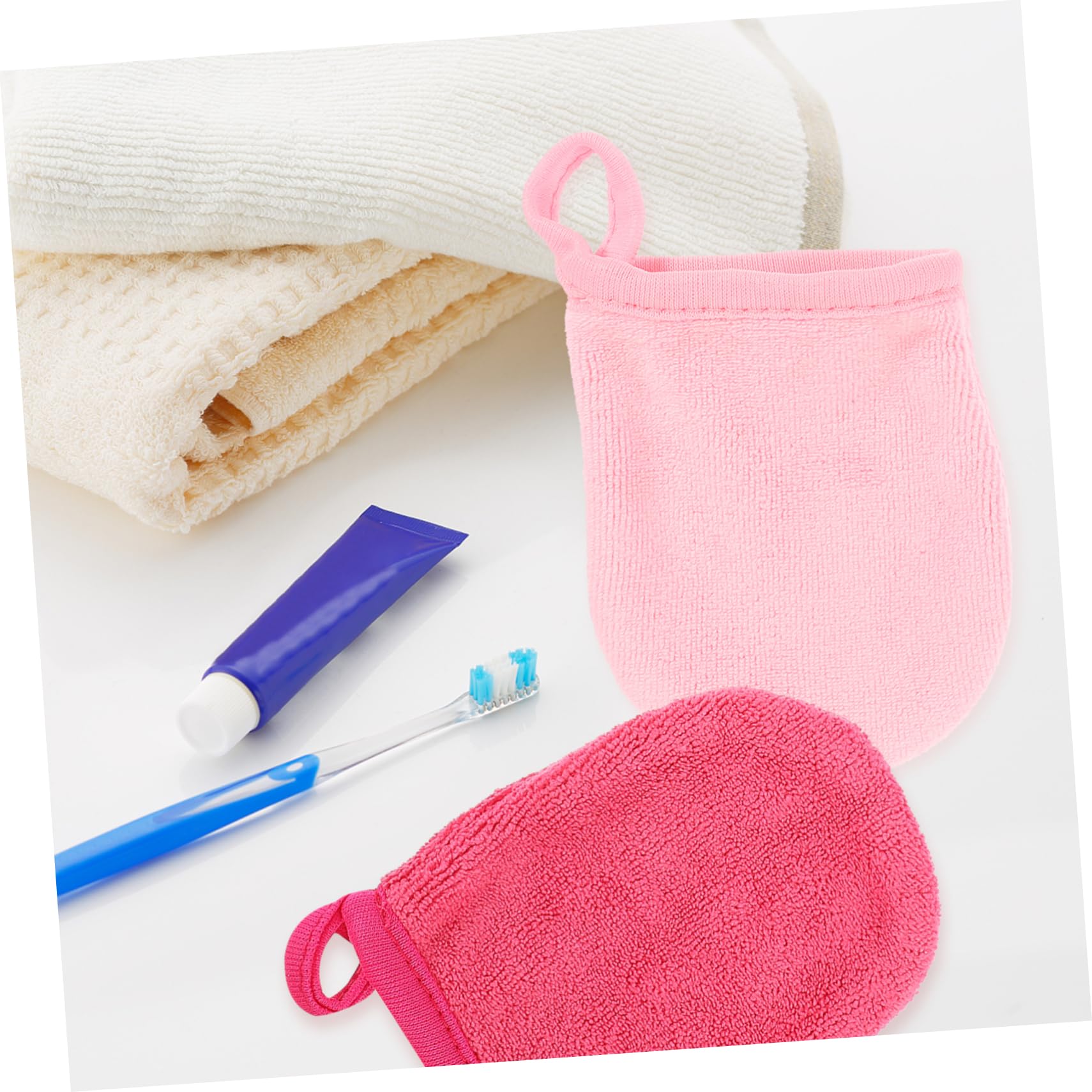 16 Pz pulizia delle punte delle dita Dischetti struccanti per il viso asciugamani puliti per il viso salviettine struccanti Guanto igienico asciugamano microfibra guanti pratici