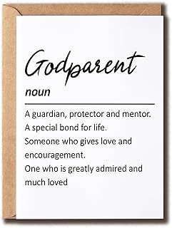 Godparent Definition Card - Godparent Proposal Card - Godparent Card - Greeting Card - Godparent Request Card - Christening Card
