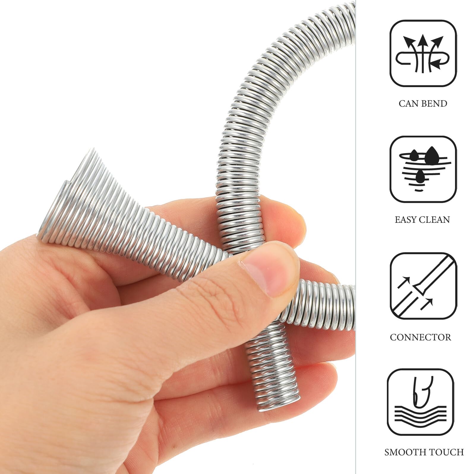 DOITOOL Dobladora de Tubos Resorte, Juego de 5 Piezas de Acero para Resortes, Compacta y Recuperable, para Aire Acondicionado y Refrigerador