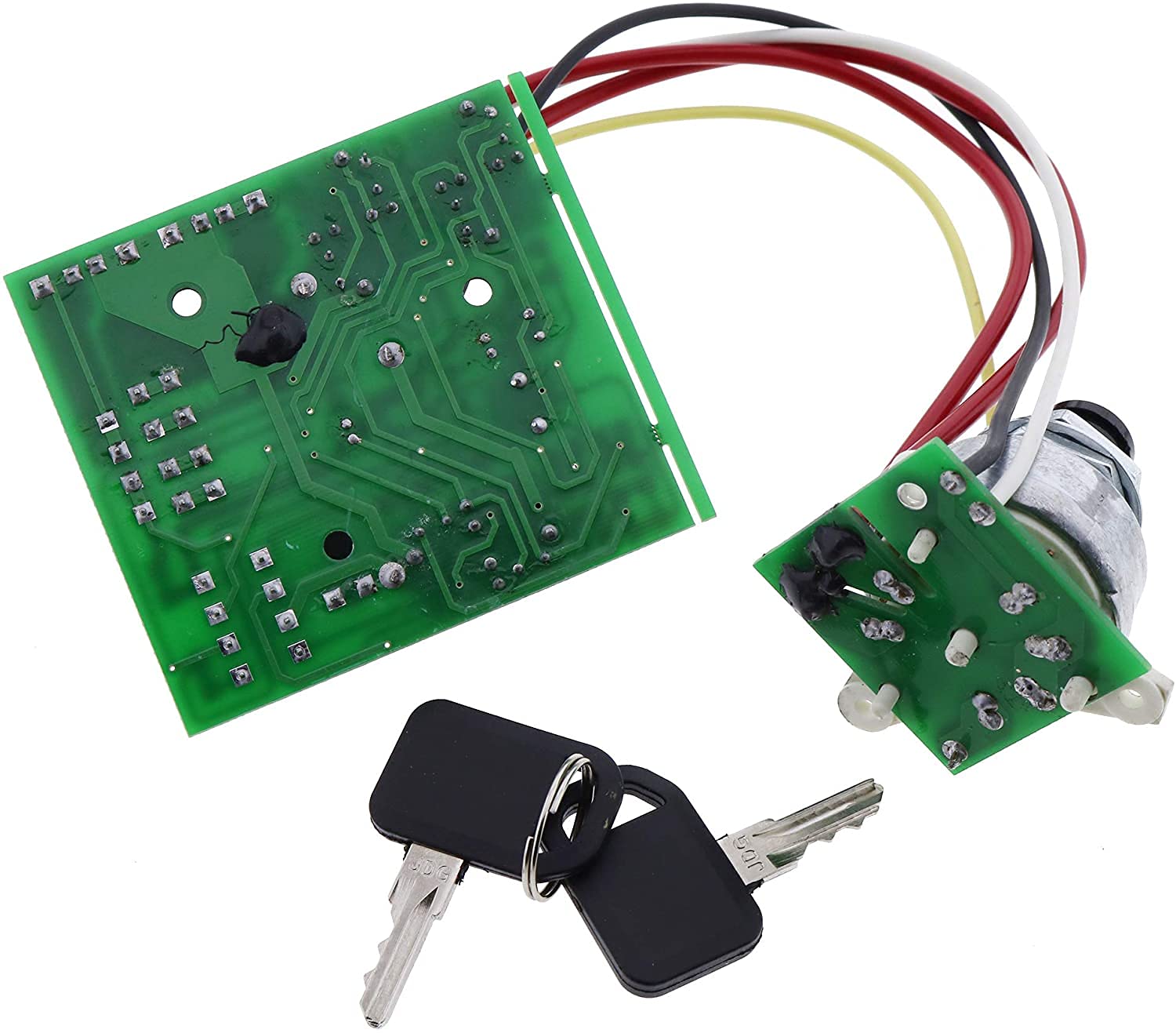 ZTUOAUMA Ignition Switch Starter Module with 2 Keys #AM132500 for John Deere 325 335 345 355D LX255 LX266 LX277 LX279 LX280 LX288 LX289 GX255 GX325 GX335 GTX345 GX355 GT225 GT235 GT245 X465 X475 X485
