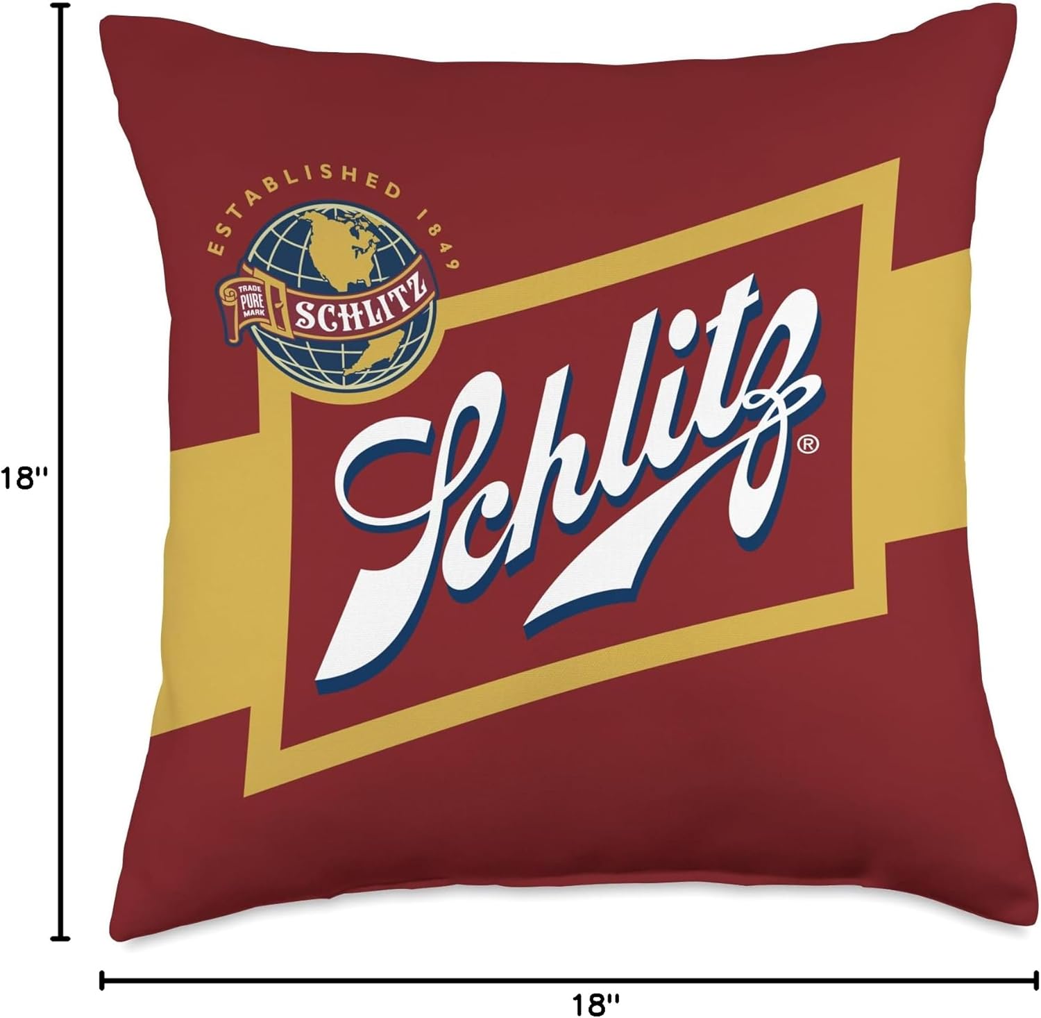Schlitz Style - Logo Throw Pillow