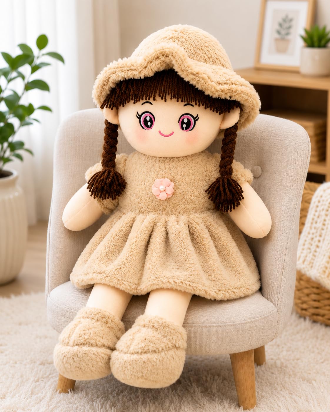 Cute Rag Doll Plush Toy | Soft Stuffed Doll for Girls | Baby Doll Soft Toy | Kids Plush Doll | Birthday & Baby Gift | 60 CM-image-27