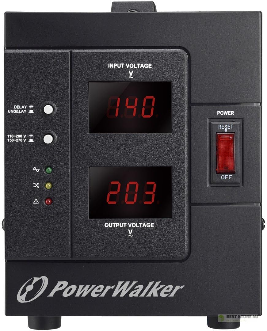 PowerWalker AVR 2000 SIV FR 2000 VA/1600 W, 2 régulateurs de Tension Automatique CEE 7/5 (Type E)