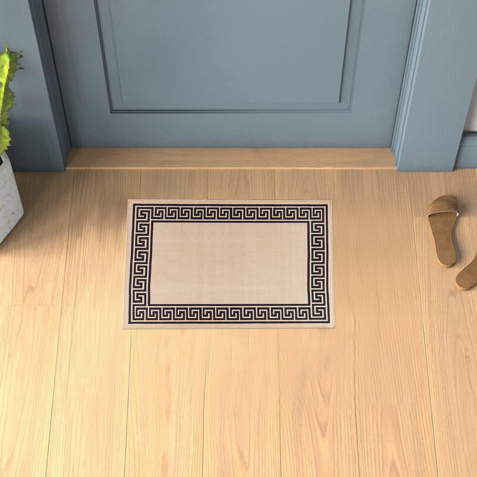 renoazul® Carpet Runners for Hallways Non-Slip Long & Wide Heavy-Duty Plain | 80 x 300 cm Super Absorbent Indoor Stair Carpet and Kitchen Anti-slip Floor Mats - Greeky Rug - Grey & Black — view 66