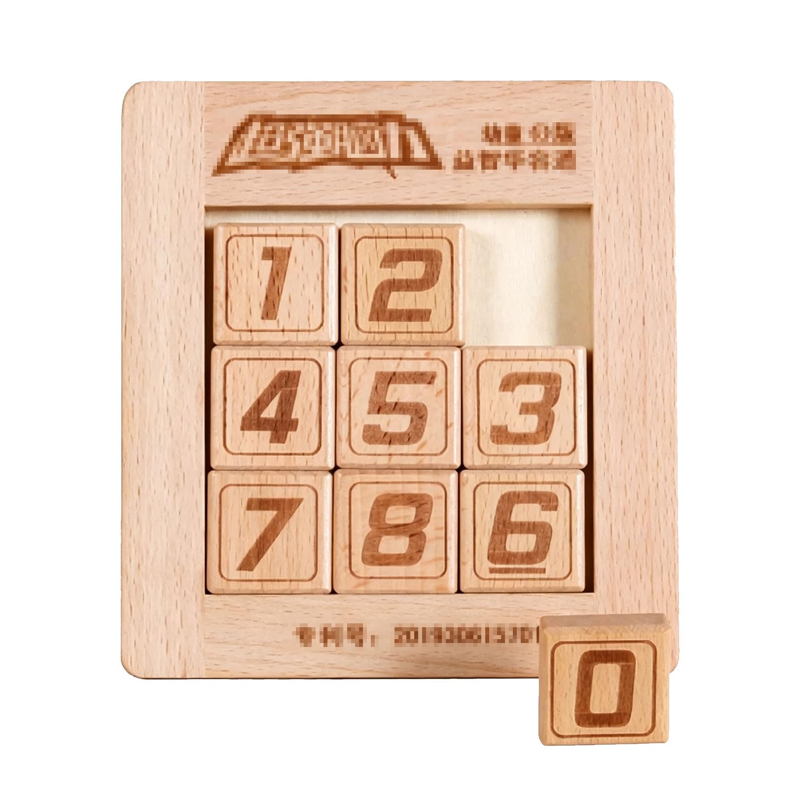Gioco di Intelligenza Montessori in Legno con Scivolo dei Numeri | Giocattolo educativo l'apprendimento della matematica, gioco educativo l'allenamento pensiero logico, giocattolo puzzle