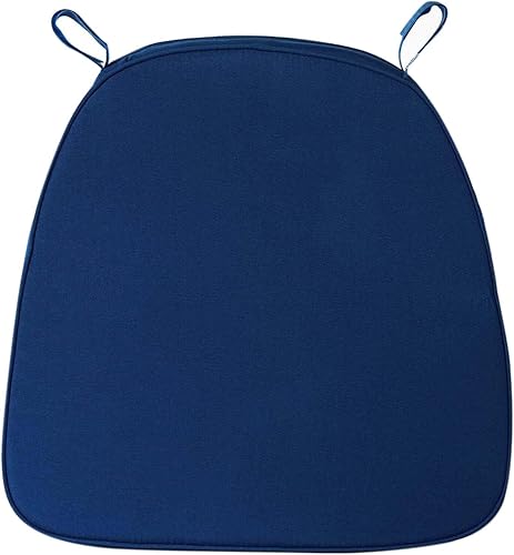 Miniatura 9 de Efavormart - Cojín grueso para silla Chiavari, 100 unidades, color azul marino, cojín de espuma viscoelástica con lazos y funda extraíble