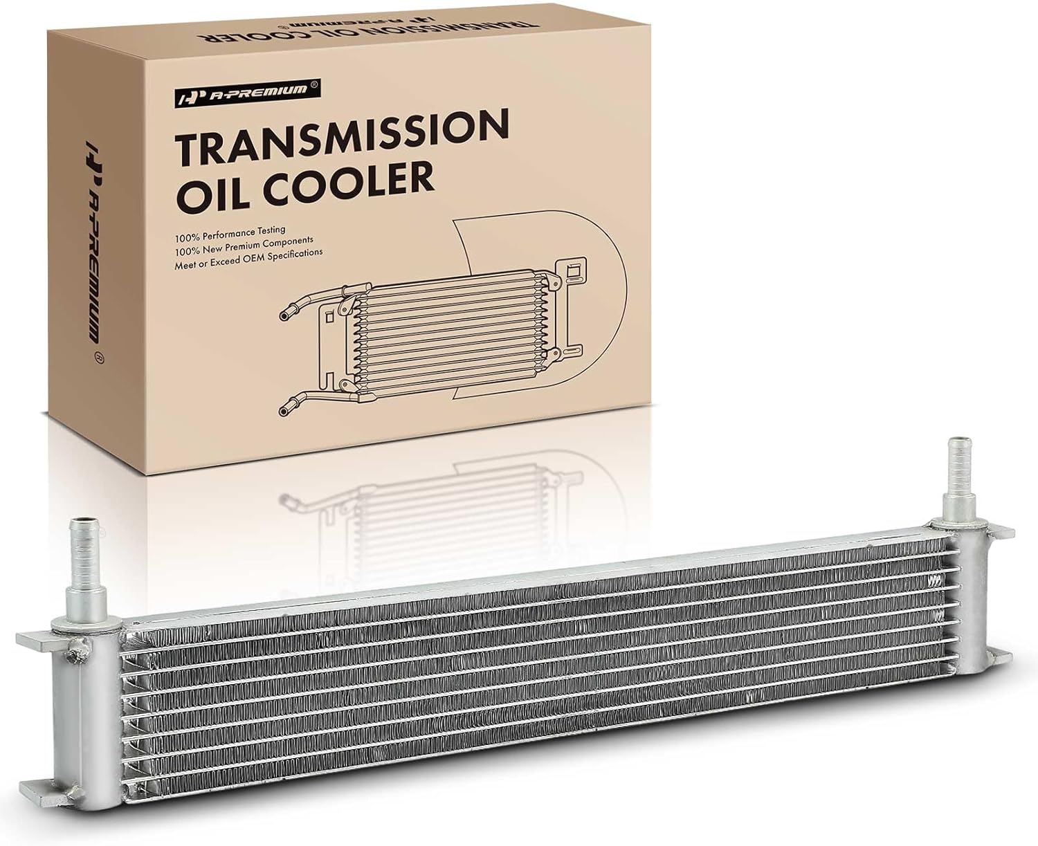 A-Premium Transmission Oil Cooler Compatible with Ford F-150 2015-2020, 6 Speed Automatic Transmission