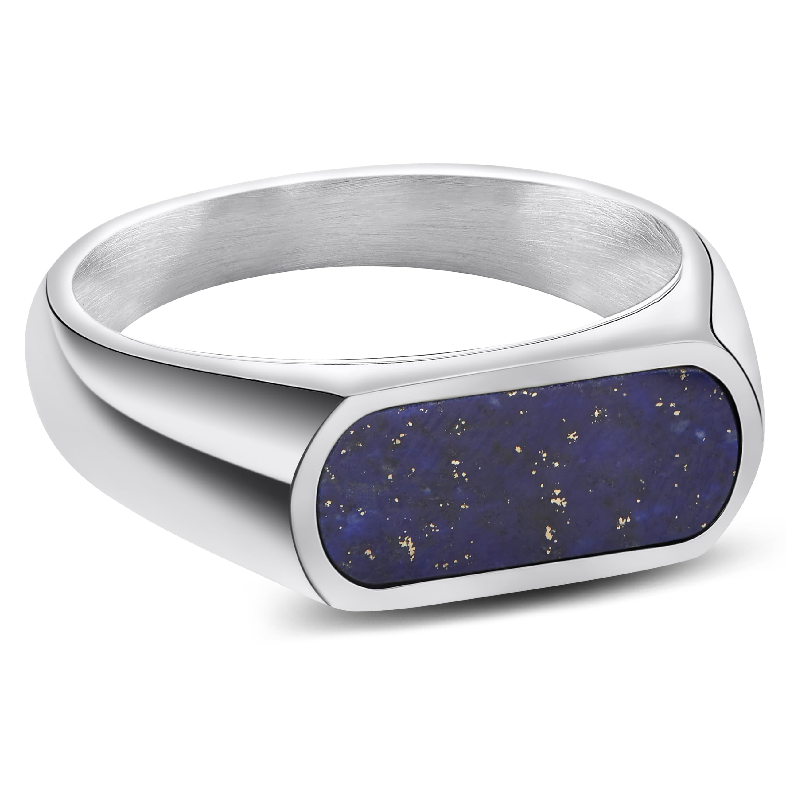 Arkai by Trendhim Siegelring Herren | Sigelring aus Edelstahl mit Naturstein | Dänisches Design | Ausdrucksstarker Männerschmuck für Alltag & Anlass