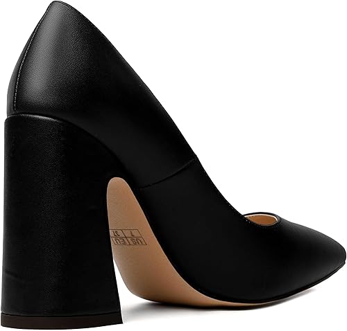 Miniatura 5 de NUMALEO Zapatos de tacón alto para mujer, sin cordones, con puntera puntiaguda, sexy, mate, para club nocturno, 4 pulgadas