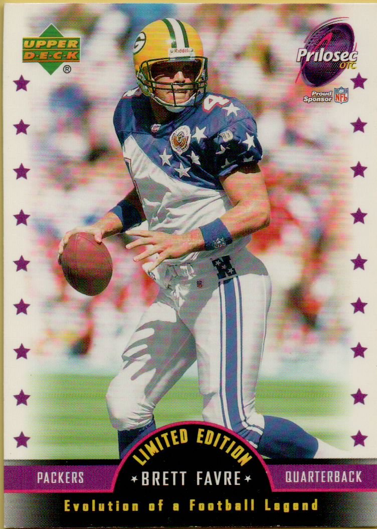 brett favre limited edition card 2007 UPPER DECK FOOTBALL 