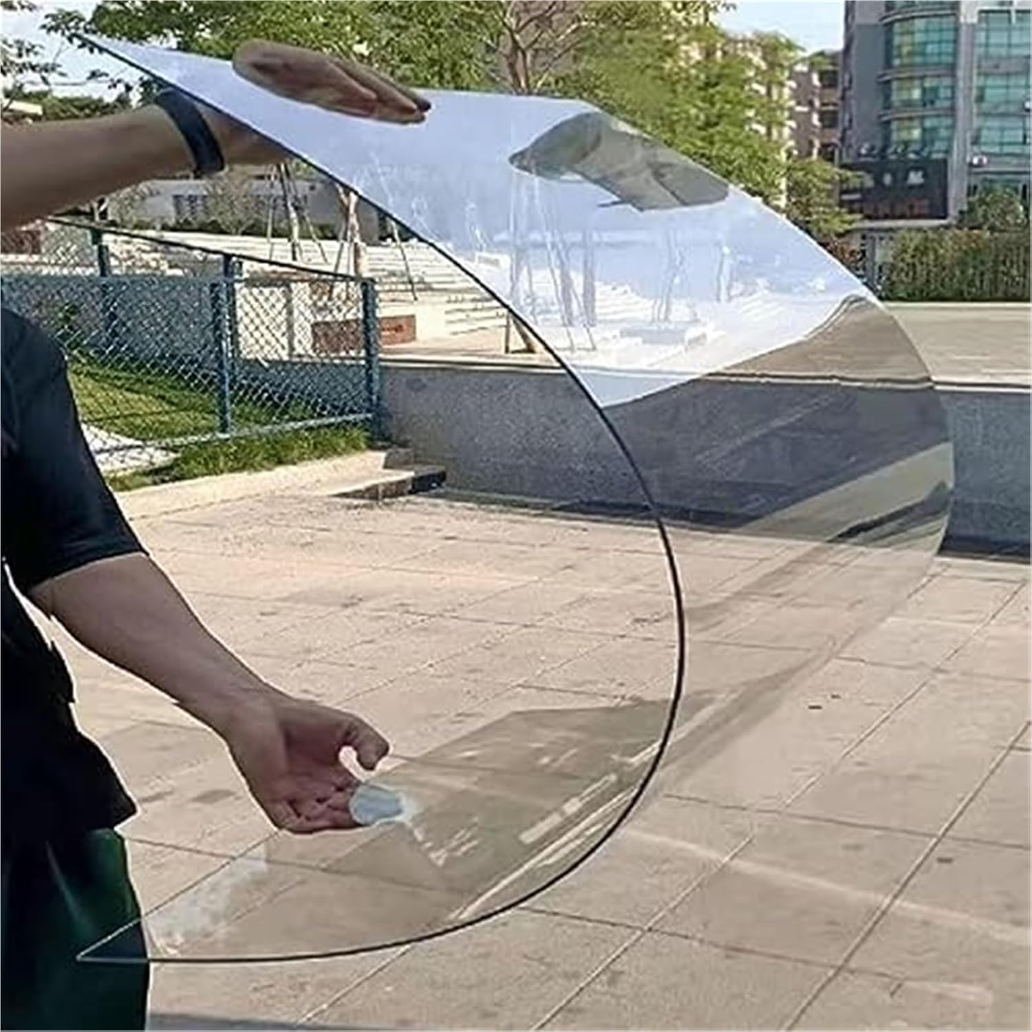 1.22mm Acrylic Pergola Roofing Canopy Cover, Polycarbonate Plastic Sheet, Pc Endurance Board, Greenhouse Roof Panels, for Patios/Roof/Carport, Easy to Cut & Bend, Custom(1.2x3m/3.9 * 9.8ft)