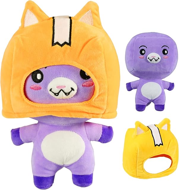 year old Foxy and Boxy Plush Toy, Soft Stuffed Plushies Cute Anime Figures Doll Toys for Baby 0+ Month - Gifts for Kids Boys Girls (Foxy)
