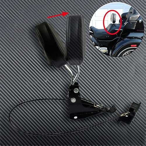 Miniatura 3 de Respaldo ajustable para motocicleta con kit de montaje para Harley Touring Street Glide Road Glide Road King Ultra Limited Electra Glide CVO