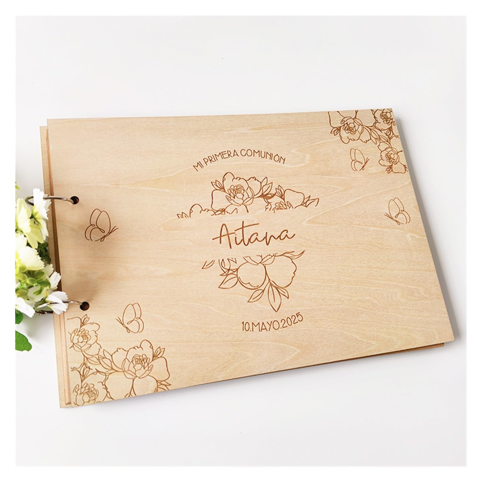 Libro Firmas Boda Libro de firmas Boda con Cubierta Madera