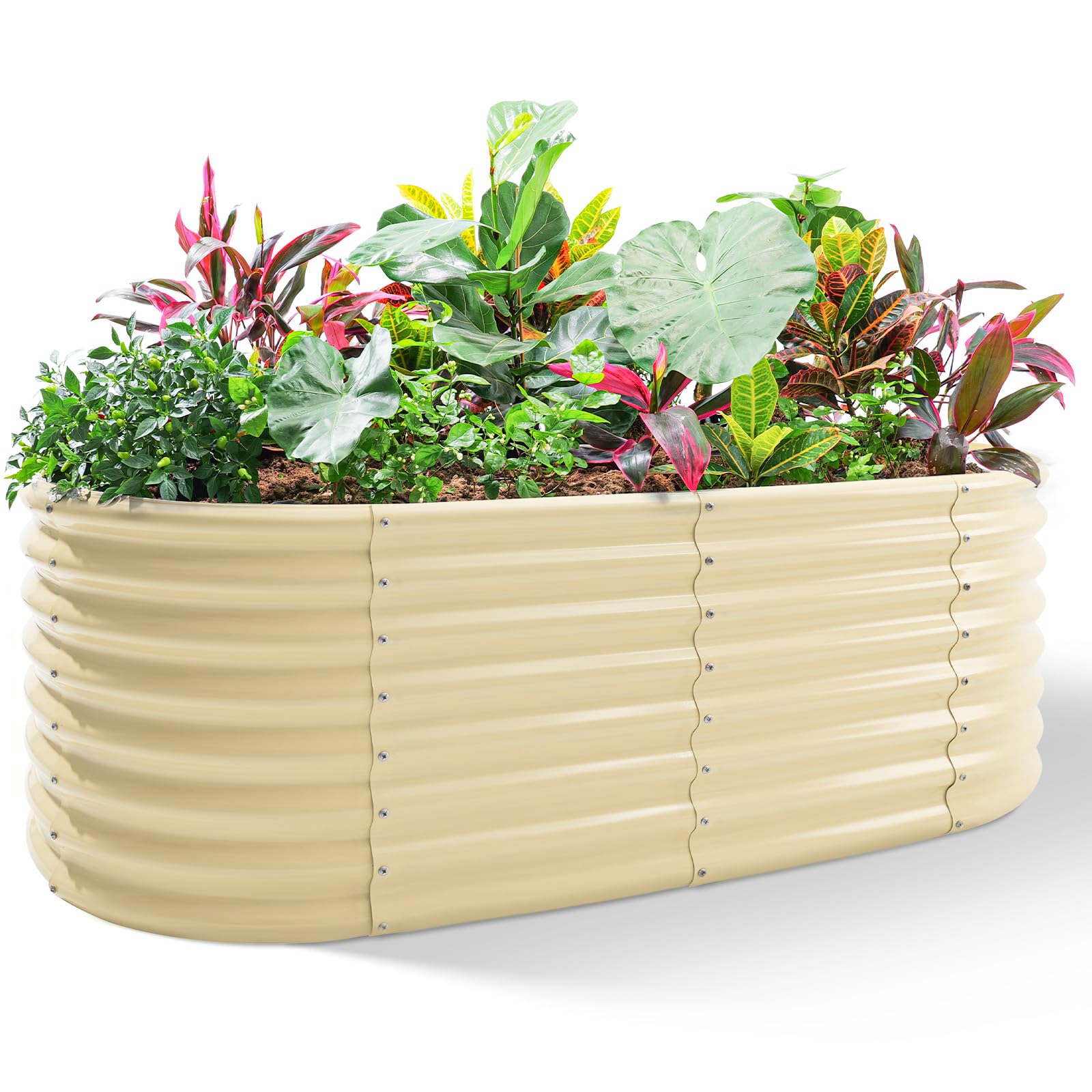 Land Guard Galvanized Raised Garden Bed