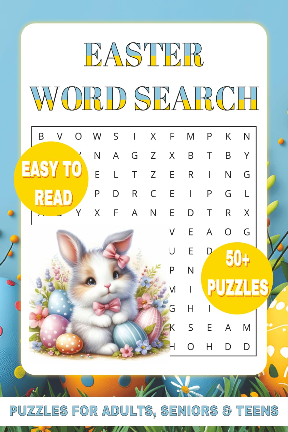 Easter Word Search: Word Searches with Easy to Read Print about Easter, Tradition, Treats and More | 6x9 inches, 110 pages | 50+ Puzzles ... Gift for Vacations, Holidays and Free Times