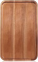 Ayiaren Large 16x10 Acacia Wood Serving Tray - Rectangular Charcuterie Board for Parties, Cheese, Appetizers & Desserts