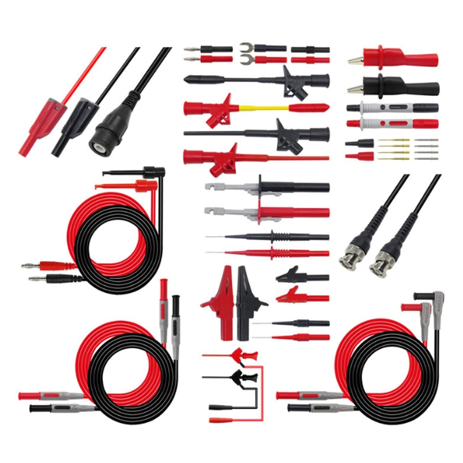 Multimeter Leads Kit 18 in 1 Pluggable Replaceable Multimeter Probe