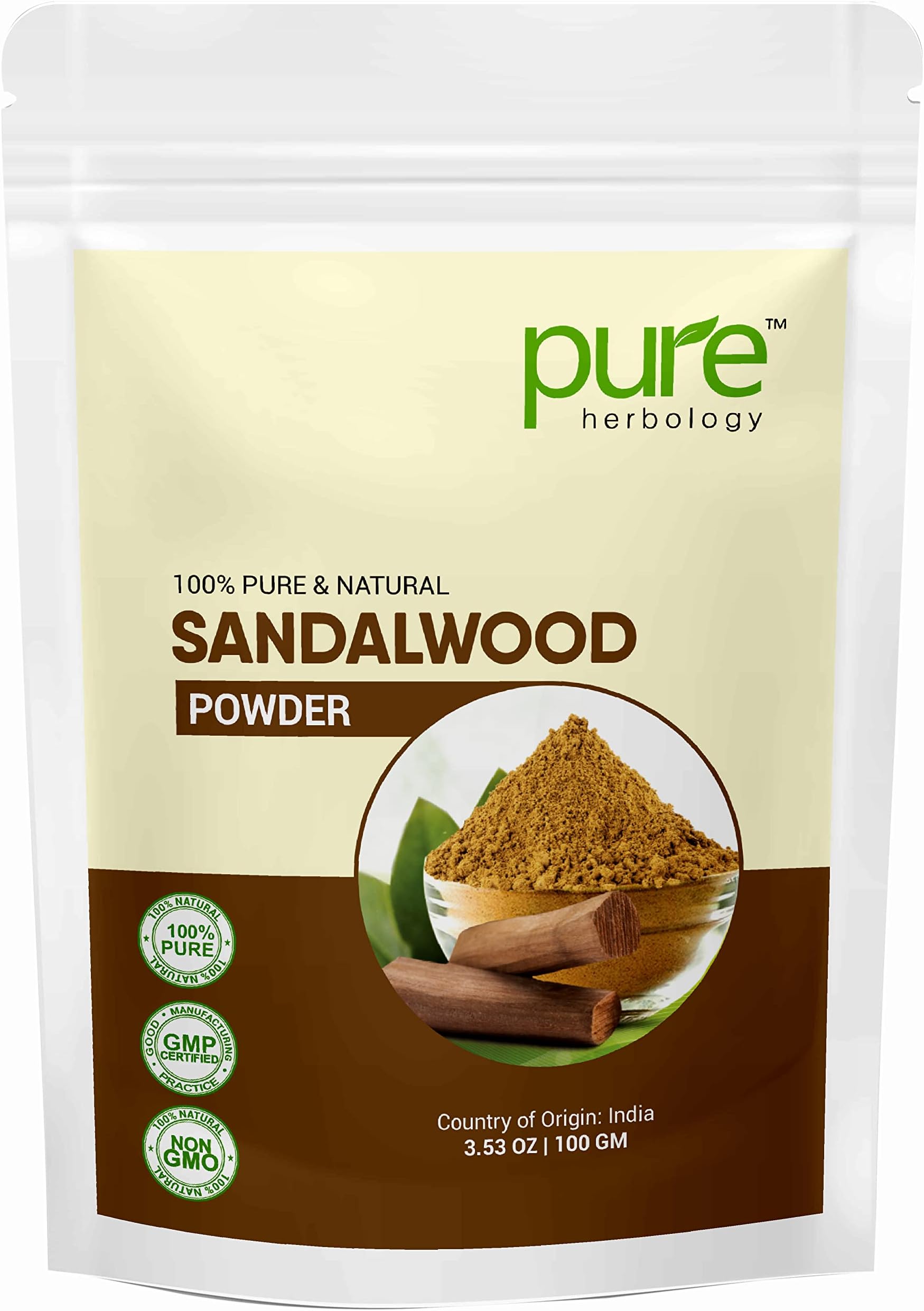 Pure & Natural Sandalwood powder for Face care, facial care, best for face mask, skin care, 200gm