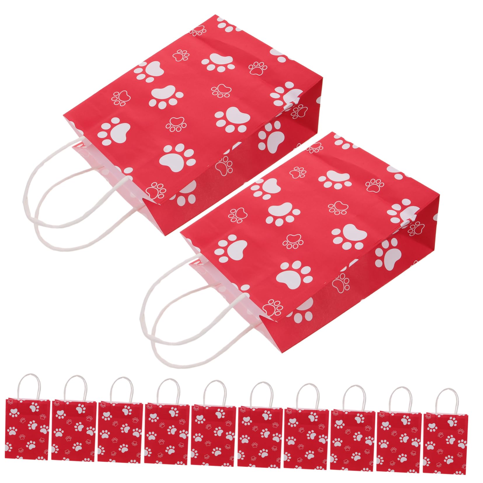 Gadpiparty 5 Series Bolso Bolsas De Papel Con Asas Golosinas A Granel Chico Favor Bolsas De Dulces De Fiesta Bolsas De Papel Para Bolsas De Rojo 12 Piezas X 5