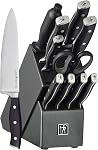 HENCKELS Forged Accent 12 Piece Kitchen Knife Block Set - High Carbon Stainless Steel, Professional Cutlery Set, Ultra Sharp Blades, Kitchen Knife Set