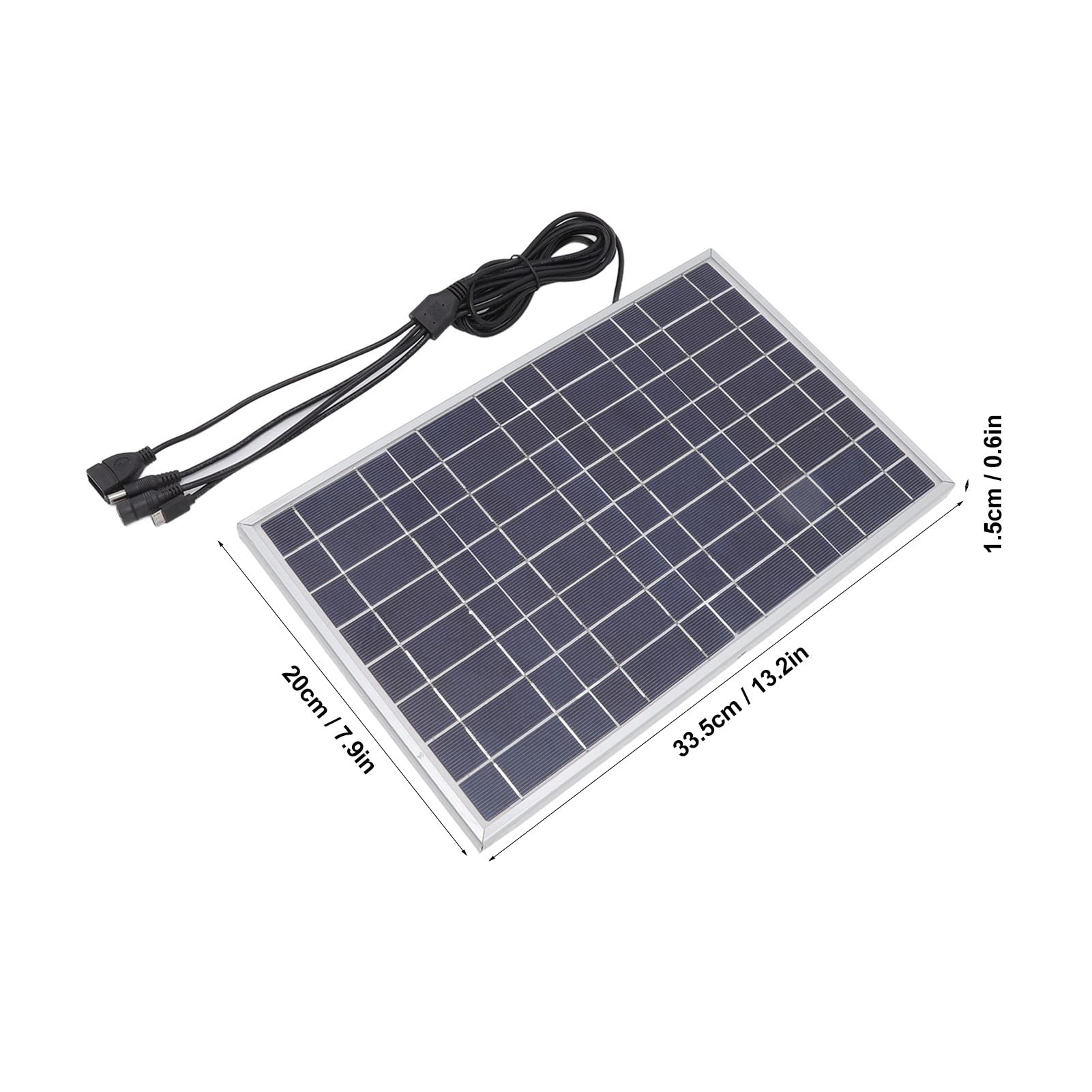 Pannello solare, 8V 15 W per barca per auto ad alta efficienza Pannello di ricarica solare a batteria per esterni