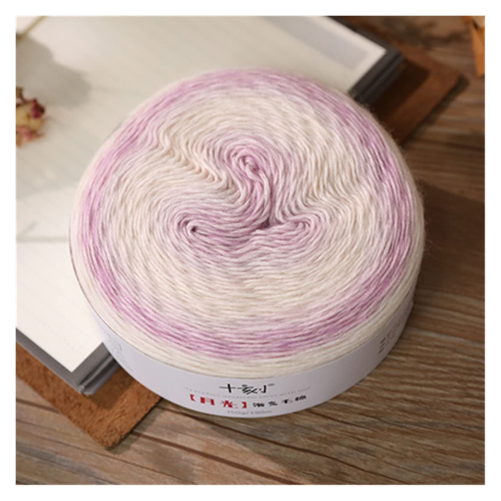 Hilo de algodón Degradado Otoño e Invierno Mano de Tejer Line de Lana de Ganchillo suéter Chal Ropa Bricolaje 15 0g / Bola Ovillos Lanas (Color : PM2803)