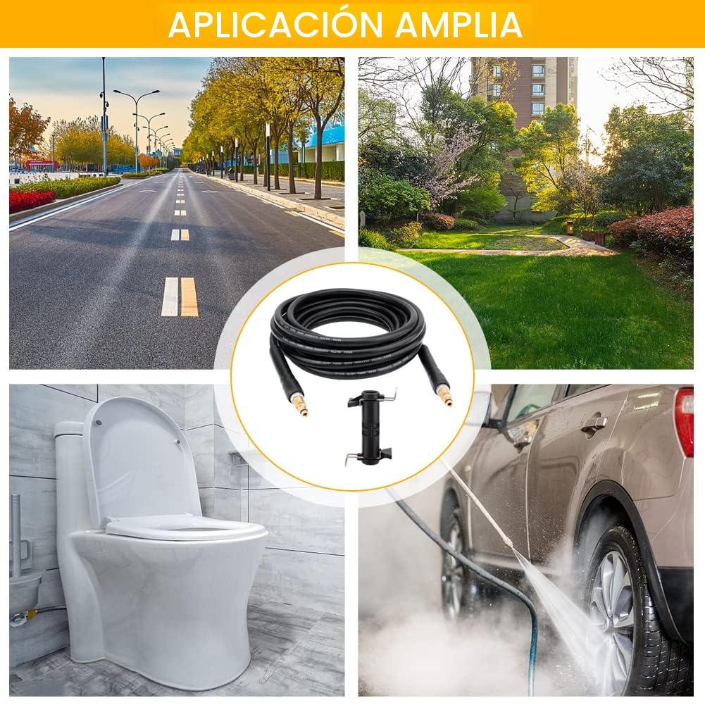 Manguera de repuesto para lavadora de alta presión Karcher K2 K3 K4 K5 K6 K7 manguera de limpieza de alta presión, conector rápido y liberación