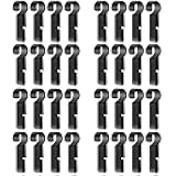 Generic Hard Hat Clips for Headlamp 32 Pcs Durable Plastic Helmet Light Clips Secure Hardhat Headlight Hook Easy Installation for Construction Safety