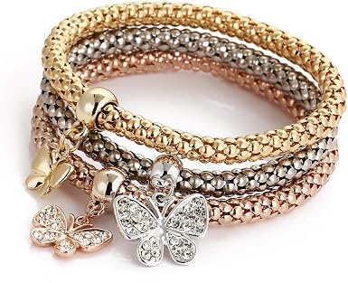 3PCS Gold/Silver/Rose Gold Corn Chain 
